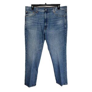 Levis 505 Jeans Mens 40x30 Blue Regular Straight Leg Denim Stretch Medium Wash
